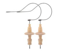 GALPADA 2 Ensembles Crochet Bois pour Cage à Oiseaux Accessoires pour Perruches et Petits Oiseaux Suspension Pratique et Résistante Design Élégant et Gain de Place