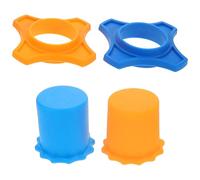 GALPADA 2 ensembles Lot Anneaux de Protection Antidérapants Silicone pour Microphone Portable Anneaux Hexagonaux Anti-glissement pour Protection et Stabilité Accessoires Ktv et Studio