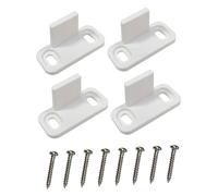 GALPADA 2 ensembles Lot de Guides de Sol pour Porte Coulissante de Grange Stopper de Porte Réglable Finition Blanche Installation Facile pour Maintien Stable Couleur Couleur Aléatoire