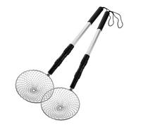 GALPADA 2 Ensembles Lot de Pelles à Sable Acier Inoxydable avec Manche Outil de Tamisage pour Plage et Coquillages Pelle Filtre Pratique pour Récolter Coquilles et Sable