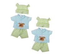 GALPADA 2 Ensembles Tenues Hiver avec Pantalon Chemise et Chapeau Accessoires -Robe pour Poupée Vinyle de Vêtements à pour Jeu Garçon Fille