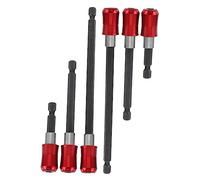 GALPADA 2 ensembles Tige Extension Acier Inoxydable Ensemble de Adaptateurs de Douille pour Tournevis Accessoire Pratique pour Visseuses et Perceuses pour Réparations et DIY