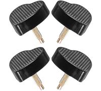 GALPADA 2 Paires de Conseils pour Réparer Talons Hauts de Cœur, Épingles Robustes et Résistantes à L'usure en Pvc Noir, Accessoires Décoratifs Simples pour Chaussures Femmes