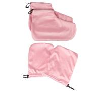 GALPADA 2 Paires Kit de Moufles et Couvre-pieds pour Thérapie à | Coton Peluche, Rétention D’humidité et Chaleur, pour Spa et Salon de Beauté, Moufles Couvre-pieds