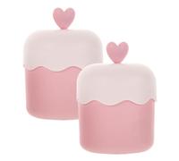 GALPADA 2 Pcs Gobelet à Mousse Portable Rose en Plastique, Léger et Doux Peau, Fabricant de Mousse pour Voyage et Nettoyant Moussant Visage Femme