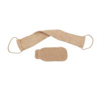 GALPADA 2 Pièces Accessoires Bain Moufles Exfoliants en Sisal et Éponge Douce, Nettoyage Délicat Peau, Ensemble Maison Salle de Sport