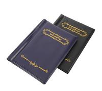 GALPADA 2 Pièces Album de Collection pour Transparentes Protège-monnaie PU Étui de Rangement pour Collectionneurs et Exposition