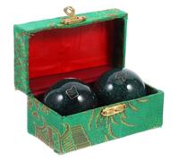 GALPADA 2 pièces Balles de Massage Chinoises Métal Baoding Boules de Fitness pour Exercices de Mains et Détente Boules de Roulement Portables pour Massage et Rééducation Poignet de Vert
