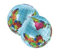 GALPADA 2 Pièces Balles Gonflables Éducatives Globe de Balles pour Garçon Fille Apprenants de Géographie pour Bébés et Tout Petits Design et Portable
