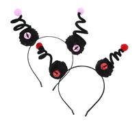 GALPADA 2 Pièces Bandeaux Halloween Oeil Animé Légers et Confortables Accessoires Cheveux Effrayants pour Fête et Cosplay Cerceaux Têtes Monstres pour Transformation Rapide