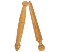 GALPADA 2 pièces Bâton de Massage Bois Massif pour Outil Portable Acupression pour Réflexologie Plantaire Relaxant Muscles et Soulageant Fatigue Adapté Maison Bureau Voyage