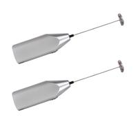 GALPADA 2 Pièces Batteur à Œufs Électrique Portable en Acier Inoxydable Léger pour Mousseur à Café et Mixeur à Lait Pratique