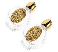GALPADA 2 Pièces Bouteille de Secours Portable Bouteille reutilisable Bijou Feist Bouteilles Bouteille d'eau d'église Verre Bouteille d'eau Bouteille d'eau décorative récipients d'eau