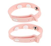 GALPADA 2 Pièces Bracelet Rose Anti-mal des Transports Réglable en Silicone | Format Portable, Usage Avion et Déplacements Quotidiens, Conçu pour Garçon et Filles et Femmes Enceintes
