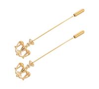 GALPADA 2 Pièces Broche Dorée Balance en Alliage Élégante et Raffinée, Accessoire Polyvalent pour Costume ou Robe, Symbole de Justice et D'équité, pour Noël