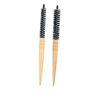 GALPADA 2 pièces Brosse à Cheveux Bois Brosse Soufflante Antistatique Ergonomique et Décorative Adaptée Cheveux Épais et Usage Humide ou Sec