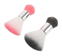 GALPADA 2 pièces Brosse de Cou Barbier Douce pour Nettoyage Cheveux Cassés Brosse Plumeau Coiffure Salon Lavable Outil Professionnel Barbershop