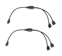 GALPADA 2 Pièces Câble Argb à Splitter pour Ventilateurs et Châssis de Pc Câble de Synchronisation pour Cartes Mères et Refroidisseurs CPU Installation Facile et Synchronized
