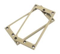 GALPADA 2 Pièces Cadre de Fixation en Métal pour Micro Double Bobinage Guitare Électrique, Intégration et Blindage Amélioré, Dimensions 8,80x4,50x0,50 Cm, pour Réparations et