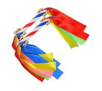 GALPADA 2 pièces Cheerleader Pom Poms avec Clochettes et Rubans Colorés pour Garçon Fille Accessoires Légers pour Gymnastique Danse et Compétitions Sportives