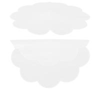 GALPADA 2 Pièces Couvercle à Joint en Silicone Fleur pour Bol, Micro-Ondes | Silicone Blanc, Résistance au Froid la Chaleur, Anti-débordement, Séchage Rapide, Usage la Cuisine Maison