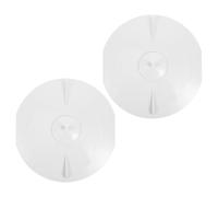 GALPADA 2 Pièces Couvercle Structure Skimmer pour Moyenne Blanc de Taille en Abs Rond avec Renforcée et Protection Anti-éclaboussures Améliorée, Installation Facile au Bord Piscine