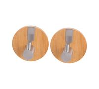 GALPADA 2 pièces Crochets Muraux Acier Inoxydable Crochet Rond sans Perçage Patères Robustes pour Manteaux Chapeaux et Vêtements Fixation Adhésive pour Entrée et Salon Design Minimaliste