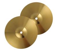 GALPADA 2 pièces Cymbales de Batterie Laiton Ensemble pour Pratique et Jazz Accessoires de Tambour Construction Durable