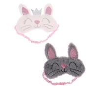 GALPADA 2 pièces de Sommeil Peluche Cache Yeux Mignon Forme de Lapin Doux et pour Voyager et la Qualité Sommeil