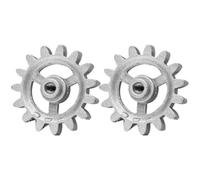 GALPADA 2 Pièces Engrenage en Métal pour Rôtissoire de Barbecue, Outil de Remplacement Automatique Robuste, Accessoire Essentiel pour Barbecue Extérieur et Cuisson Rotative