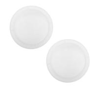 GALPADA 2 Pièces Fondoir à Cire en Silicone Réutilisable Blanc Distribution de Chaleur, Accessoire Élégant pour Chauffe-Cire à Domicile et Contemplation