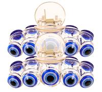 GALPADA 2 Pièces Grandes Pinces à Cheveux à Cinq Yeux en Résine Bleue,
