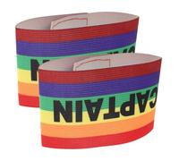 GALPADA 2 Pièces Groupe De Capitaine De Formation des Jeunes Band De Capitaine De Football pour Tournois Brassard Réglable Brassard Sportif pour La Pratique du Football