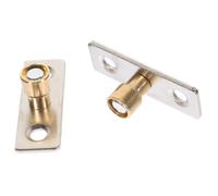 GALPADA 2 pièces Guide de Plancher pour Porte Coulissante Nylon avec Butée et Sabot Rail Bas Accessoire pour de Placard et Armoires