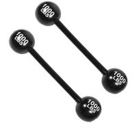 GALPADA 2 pièces Haltère Gonflable Épaissi Accessoire de Fête pour Garçon Fille et Adultes Jeu Sportif Parent-garçon Fille Résistant et Léger pour Anniversaire et Carnaval