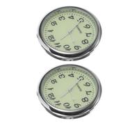 GALPADA 2 pièces Horloge de Voiture Tableau Bord Quartz Lot de Petites Horloges Fluorescentes Miniatures pour Voiture Pratique et Facile à Installer