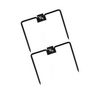 GALPADA 2 Pièces Iron Flag Pole Anchors Adjustable Ground Stakes for Garden Umbrella Patio Outdoor Use