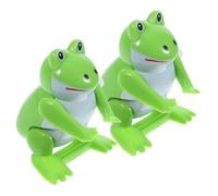 GALPADA 2 pièces Jouets à Remonter Grenouilles Jouets Éducatifs pour Garçon Fille Modèle Mécanique Sûr et Amusants pour Jeux Intérieur et Extérieur