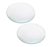 GALPADA 2 pièces Lentilles Convexes Verre Optique Diamètre Focale Double Convexe Verre Poli pour Expériences Scientifiques Physique et Chimie Matériel de Verrerie de Laboratoire pour