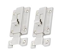 GALPADA 2 pièces Loquet de Porte Acier Inoxydable Verrou Coulissant Double Direction Sécurité Intérieure et Extérieure Loquets Robustes pour Portes et Armoires