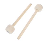 GALPADA 2 pièces Mailloches de Grosse Caisse Bois Naturel avec Tête Feutre Laine Accessoires Percussion pour Tambour Remplacement Baguettes Caisse Claire et Timbales