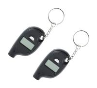 GALPADA 2 pièces Manomètre Numérique de Pression Pneus pour Voiture et Camion Affichage Digital Précis Design Ergonomique Antidérapant avec Anneau Porte Clés Mesure Rapide et Fiable Lot