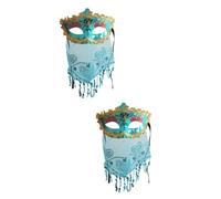 GALPADA 2 Pièces Masque De Voile De Visage Voile Facial Mascarade Masques Masque Fantaisie Masque De Bal Masque De Filles Masque De Femme Masque Adulte Se Réconcilier Halloween Enfant