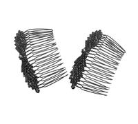 GALPADA 2 Pièces Metal Rhinestone Hair Combs For Brides Secure Bridal Hair Accessories With Sparkling Crystals Elegant Wedding Hairpieces For Women