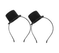 GALPADA 2 Pièces Mini Top Hat Headband Party Hat Accessory For Women Victorian Style Costume Headpiece For Halloween Tea Party Birthday And Vintage Events