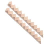 GALPADA 2 Pièces Miniatures De La Maison De Poupée Meubles De Maison De Poupée Escaliers Maquette Bois