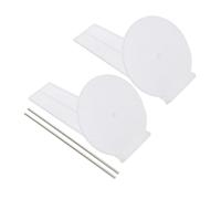 GALPADA 2 pièces Modèle Cadran Solaire Plastique Éducatif Horloge Solaire DIY Portable pour Apprentissage Scientifique et Mesure