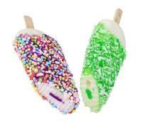 GALPADA 2 pièces Modèles de Glace Fausse Réalistes sans Aimant pour Décoration Accessoires Photo et Présentoirs pour Fêtes Magasins et Éducation