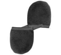 GALPADA 2 Pièces Moufles D'application Facilite L'étalement de Lotion en Peluche Noir pour Bronzage Rapide et Autobronzant Tout en Gardant les Mains Propres pour Préparation Peau Soleil