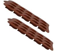 GALPADA 2 Pièces Moule en Silicone Multi-usages pour Chocolat et Pâtisserie, Design Créatif, Facile à Nettoyer, Cuisson Professionnelle Fabrication de Biscuits Couleur Aléatoire
